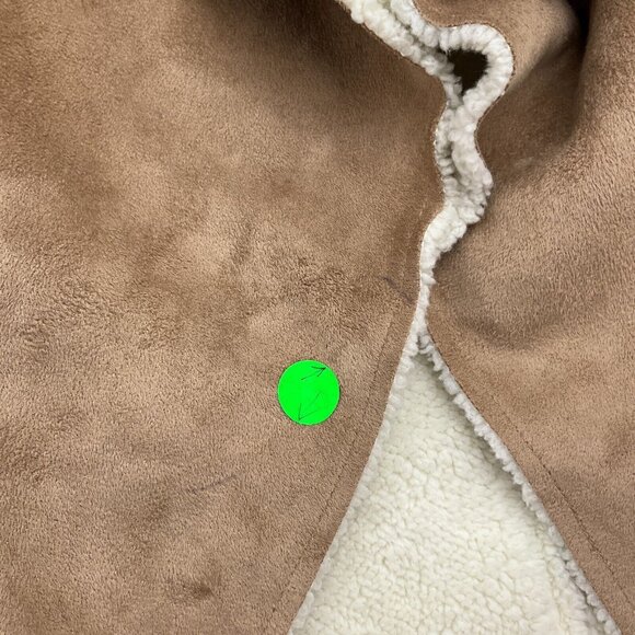 Panhandle Powder River Vest Women Large 44" Brown Ivory Sherpa‎ Open Casual - Picture 3 of 11